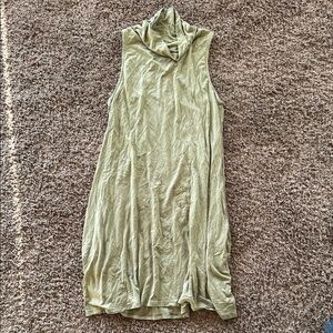 Sleeveless Olive Green Dress